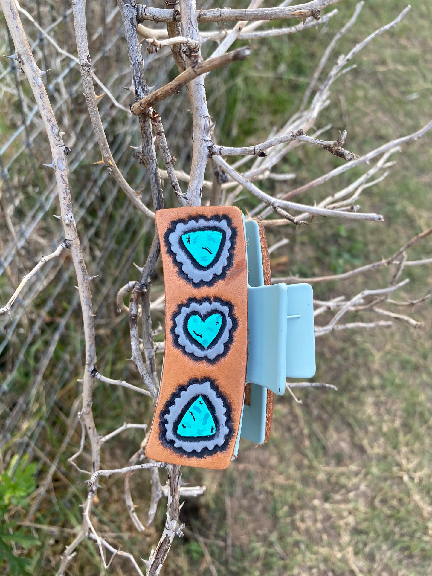 Turquoise Claw Clip